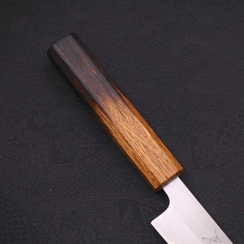 Sujihiki White Steel #1 Polished Manche Yaki Urushi 240mm-[Musashi]-[Couteaux de cuisine japonais]