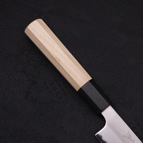 Sujihiki White Steel #1 Revêtement inox Manche en Buffle et Magnolia 240mm-[Musashi]-[Couteaux de cuisine japonais]