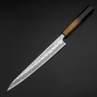 Sujihiki White Steel #2 Tsuchime Manche Yaki Urushi 240mm-[Musashi]-[Couteaux de cuisine japonais]
