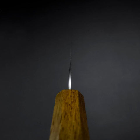 Sujihiki White Steel #2 Tsuchime Manche Yaki Urushi 240mm-[Musashi]-[Couteaux de cuisine japonais]