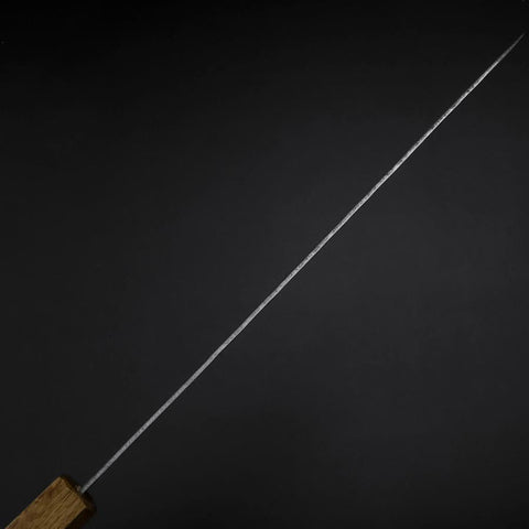 Sujihiki White Steel #2 Tsuchime Manche Yaki Urushi 240mm-[Musashi]-[Couteaux de cuisine japonais]
