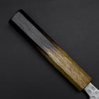 Sujihiki White Steel #2 Tsuchime Manche Yaki Urushi 240mm-[Musashi]-[Couteaux de cuisine japonais]