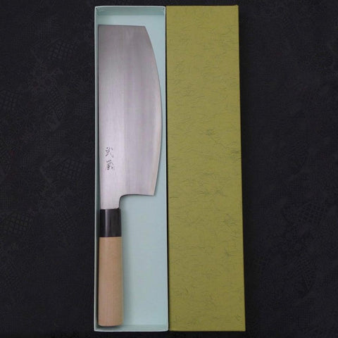 Sushikiri White Steel #2 Kasumi Manche en Buffle et Magnolia 240mm-[Musashi]-[Couteaux de cuisine japonais]