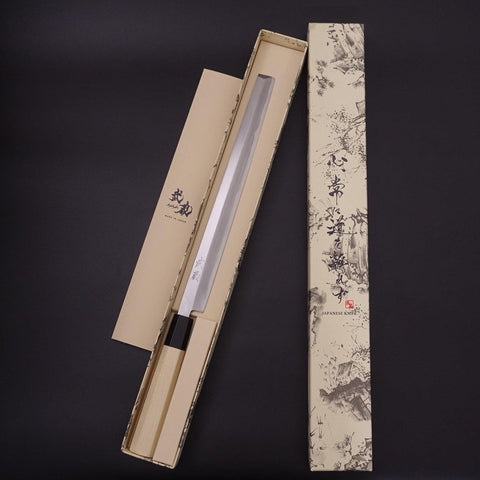 Takohiki Blue Steel #2 Kasumi Manche en Buffle et Magnolia 270mm-[Musashi]-[Couteaux de cuisine japonais]