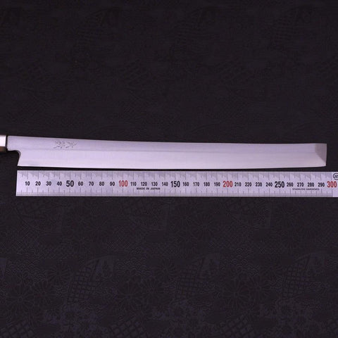 Takohiki White Steel #1 Manche en Noyer 300mm-[Musashi]-[Couteaux de cuisine japonais]