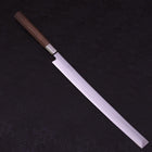 Takohiki White Steel #1 Manche en Noyer 300mm-[Musashi]-[Couteaux de cuisine japonais]