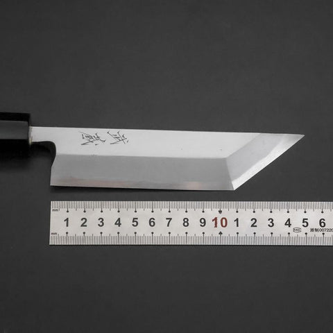Unagisaki (Edo) Blue Steel #1 Hon-Kasumi Manche en Buffle et Ébène 150mm-[Musashi]-[Couteaux de cuisine japonais]