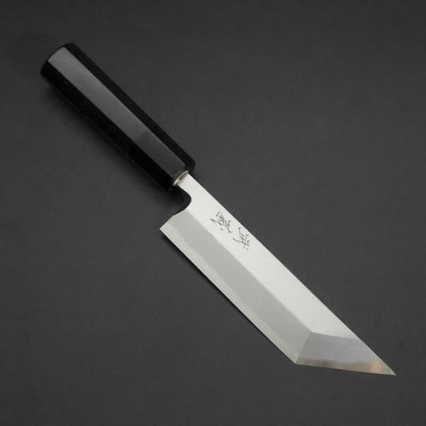 Unagisaki (Edo) Blue Steel #1 Hon-Kasumi Manche en Buffle et Ébène 150mm-[Musashi]-[Couteaux de cuisine japonais]