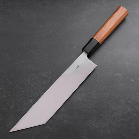 Unagisaki (Edo) Blue Steel #1 Hon-Kasumi Manche en Buffle et Bois de Teck 210mm-[Musashi]-[Couteaux de cuisine japonais]