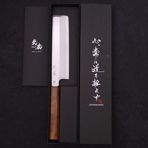 Usuba (Kanto) Blue Steel #2 Kasumi Manche Sumi Urushi 165mm-[Musashi]-[Couteaux de cuisine japonais]