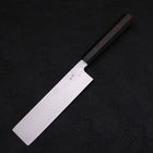 Usuba (Kanto) Blue Steel #2 Suminagashi Manche en Buffle et Ébène 180mm-[Musashi]-[Couteaux de cuisine japonais]