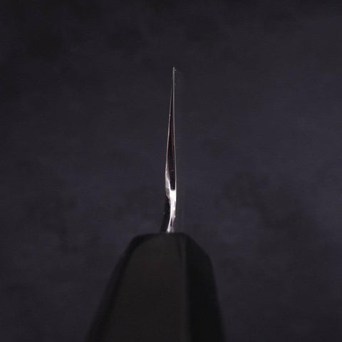 Usuba (Kanto) White Steel #2 Kasumi Chokin Phoenix-Sakura Manche en Buffle et Ébène 180mm-[Musashi]-[Couteaux de cuisine japonais]