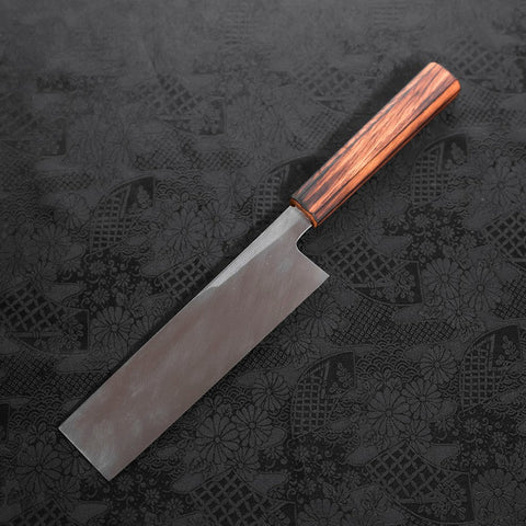 Usuba (Kanto) White Steel #2 Kasumi Manche Sumi Urushi 180mm-[Musashi]-[Couteaux de cuisine japonais]