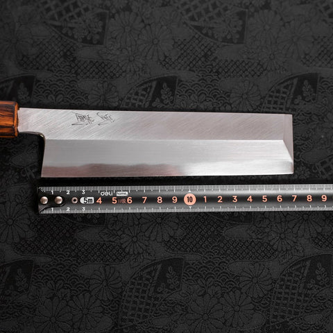 Usuba (Kanto) White Steel #2 Kasumi Manche Sumi Urushi 180mm-[Musashi]-[Couteaux de cuisine japonais]
