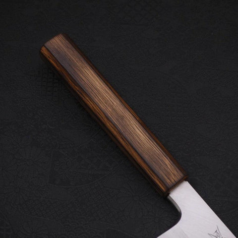 Usuba (Kanto) White Steel #2 Kasumi Manche Sumi Urushi 210mm-[Musashi]-[Couteaux de cuisine japonais]