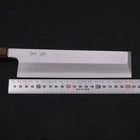 Usuba (Kanto) White Steel #2 Kasumi Manche Sumi Urushi 210mm-[Musashi]-[Couteaux de cuisine japonais]