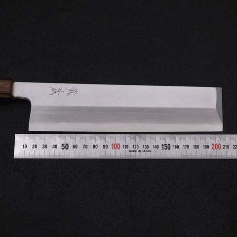 Usuba (Kanto) White Steel #2 Kasumi Manche Sumi Urushi 210mm-[Musashi]-[Couteaux de cuisine japonais]