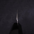 Usuba(Kanto) Honyaki Silver Steel #3 Miroir Manche en Buffle et Ébène 180mm-[Musashi]-[Couteaux de cuisine japonais]