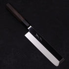 Usuba(Kanto) Honyaki Silver Steel #3 Miroir Manche en Buffle et Ébène 180mm-[Musashi]-[Couteaux de cuisine japonais]
