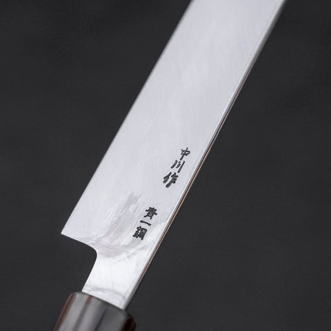 Yanagi Kiritsuke Blue Steel #1 Kasumi Manche en Buffle et Ebene 270mm-[Musashi]-[Couteaux de cuisine japonais]