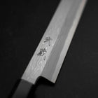 Yanagi Kiritsuke Blue Steel #1 Suminagashi Manche en Buffle et Ébène avec Saya 270mm-[Musashi]-[Couteaux de cuisine japonais]