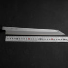 Yanagi Kiritsuke Blue Steel #1 Suminagashi Manche en Buffle et Ébène avec Saya 270mm-[Musashi]-[Couteaux de cuisine japonais]