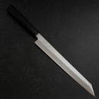 Yanagi Kiritsuke Blue Steel #1 Suminagashi Manche en Buffle et Ébène avec Saya 270mm-[Musashi]-[Couteaux de cuisine japonais]