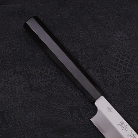 Yanagi Kiritsuke Blue Steel #2 Kasumi Manche en Buffle et Ébène 300mm-[Musashi]-[Couteaux de cuisine japonais]