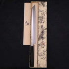 Yanagi Kiritsuke Blue Steel #2 Kasumi Manche en Buffle et Ébène 300mm-[Musashi]-[Couteaux de cuisine japonais]