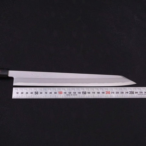 Yanagi Kiritsuke Blue Steel #2 Kasumi Manche en Buffle et Magnolia 270mm-[Musashi]-[Couteaux de cuisine japonais]