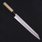 Yanagi Kiritsuke Blue Steel #2 Kasumi Manche en Buffle et Magnolia 270mm-[Musashi]-[Couteaux de cuisine japonais]