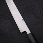 Yanagi Kiritsuke Blue Steel #2 Kurouchi Manche en Buffle et Ébène 240mm-[Musashi]-[Couteaux de cuisine japonais]