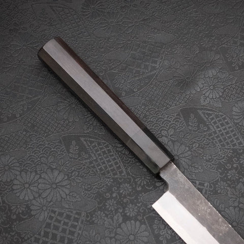 Yanagi Kiritsuke Blue Steel #2 Kurouchi Manche en Buffle et Ébène 270mm-[Musashi]-[Couteaux de cuisine japonais]