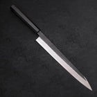 Yanagi Kiritsuke Blue Steel #2 Kurouchi Manche en Buffle et Ébène 270mm-[Musashi]-[Couteaux de cuisine japonais]