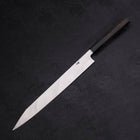 Yanagi Kiritsuke Blue Steel #2 Kurouchi Manche en Buffle et Ébène 300mm-[Musashi]-[Couteaux de cuisine japonais]