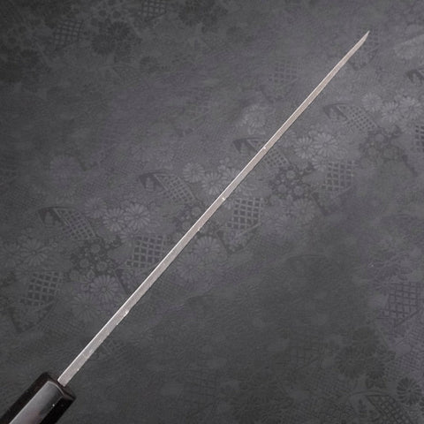 Yanagi Kiritsuke Blue Steel #2 Kurouchi Manche en Buffle et Ébène 300mm-[Musashi]-[Couteaux de cuisine japonais]