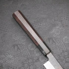 Yanagi Kiritsuke Blue Steel #2 Kurouchi Manche en Buffle et Ébène 300mm-[Musashi]-[Couteaux de cuisine japonais]