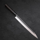 Yanagi Kiritsuke Blue Steel #2 Kurouchi Manche en Buffle et Ébène 300mm-[Musashi]-[Couteaux de cuisine japonais]