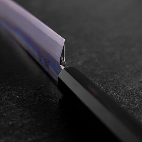 Yanagi Kiritsuke Blue Steel #2 Miroir Manche en Buffle et Ébène 265mm-[Musashi]-[Couteaux de cuisine japonais]