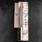 Yanagi Kiritsuke Blue Steel #2 Miroir Manche en Buffle et Ébène 265mm-[Musashi]-[Couteaux de cuisine japonais]