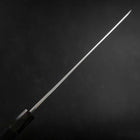 Yanagi Kiritsuke Blue Steel #1 Suminagashi Buffalo Ebony Handle With Sheath 300mm-[Musashi]-[Japanese-Kitchen-Knives]