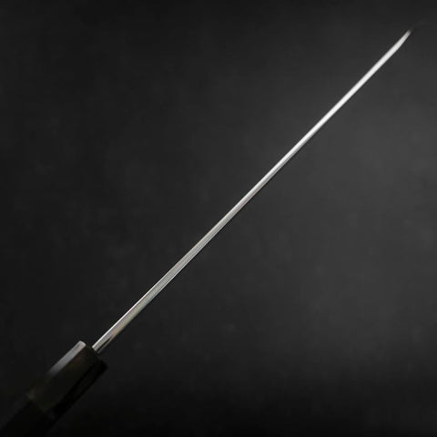 Yanagi Kiritsuke Blue Steel #1 Suminagashi Buffalo Ebony Handle With Sheath 300mm-[Musashi]-[Japanese-Kitchen-Knives]