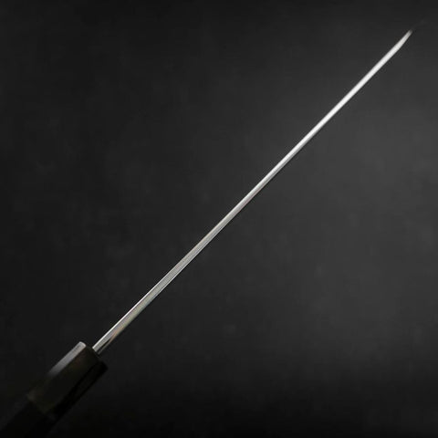 Yanagi Kiritsuke Blue steel #1 Suminagashi Manche en Buffle et Ébène avec Saya 300mm-[Musashi]-[Couteaux de cuisine japonais]