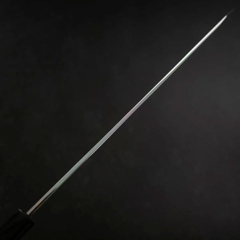 Yanagi Kiritsuke Blue steel #1 Suminagashi Manche en Buffle et Ébène avec Saya 330mm-[Musashi]-[Couteaux de cuisine japonais]