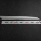 Yanagi Kiritsuke Blue steel #1 Suminagashi Manche en Buffle et Ébène avec Saya 330mm-[Musashi]-[Couteaux de cuisine japonais]