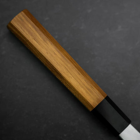 Yanagi Kiritsuke Silver Steel #3 Kasumi Manche en Buffle et Bois de Teck 300mm-[Musashi]-[Couteaux de cuisine japonais]