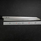 Yanagi Kiritsuke Silver Steel #3 Kasumi Manche en Buffle et Bois de Teck 300mm-[Musashi]-[Couteaux de cuisine japonais]