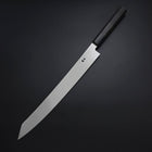Yanagi Kiritsuke Silver Steel #3 Kasumi Manche en Buffle et Ébène 300mm-[Musashi]-[Couteaux de cuisine japonais]