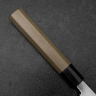 Yanagi Kiritsuke Silver Steel #3 Kurouchi Manche en Buffle et Magnolia 300mm-[Musashi]-[Couteaux de cuisine japonais]