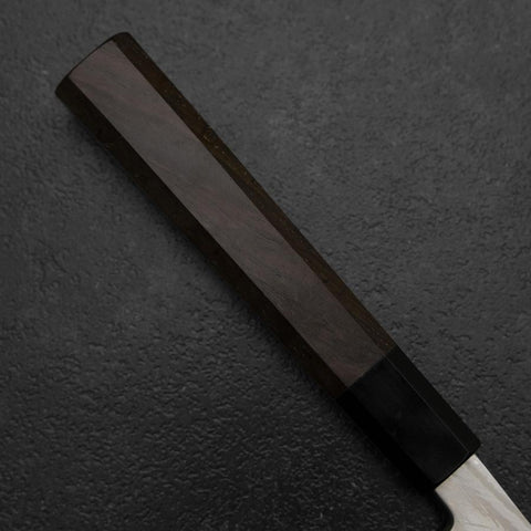 Yanagi Kiritsuke Silver Steel #3 Suminashi Manche en Buffle et Noyer 270mm-[Musashi]-[Couteaux de cuisine japonais]